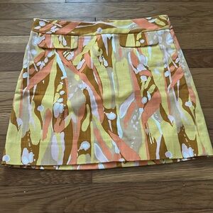 JCrew Modern Print A-Lined Skirt - Size 0